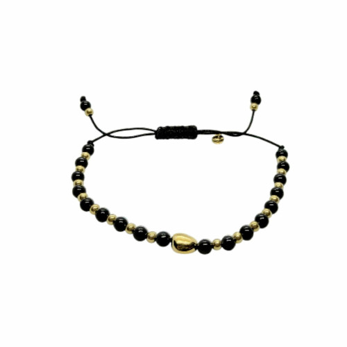 Pulsera de Ónix y oro amarillo
