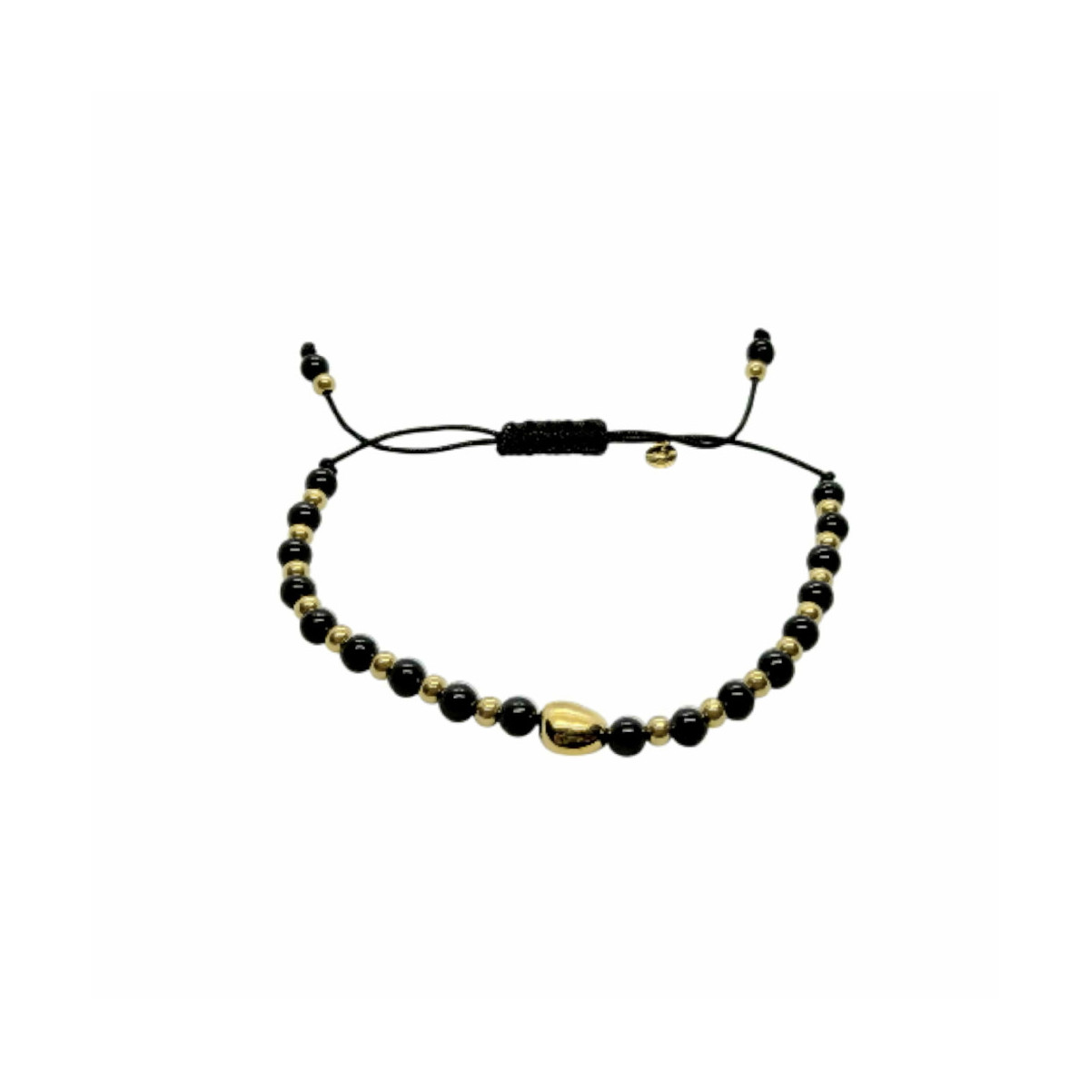 Pulsera de Ónix y oro amarillo