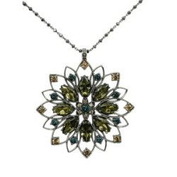 Collar de plata con circonitas