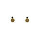 Pendientes chapados con circonita de color