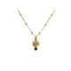 Collar de plata chapada con circonitas