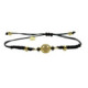 Pulsera de plata con macramé y circonita