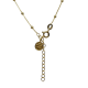 Collar de plata chapada con circonitas