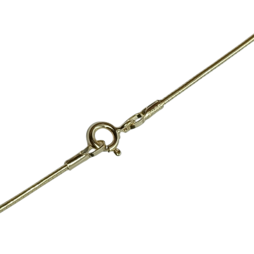 Collar de plata chapada con circonita