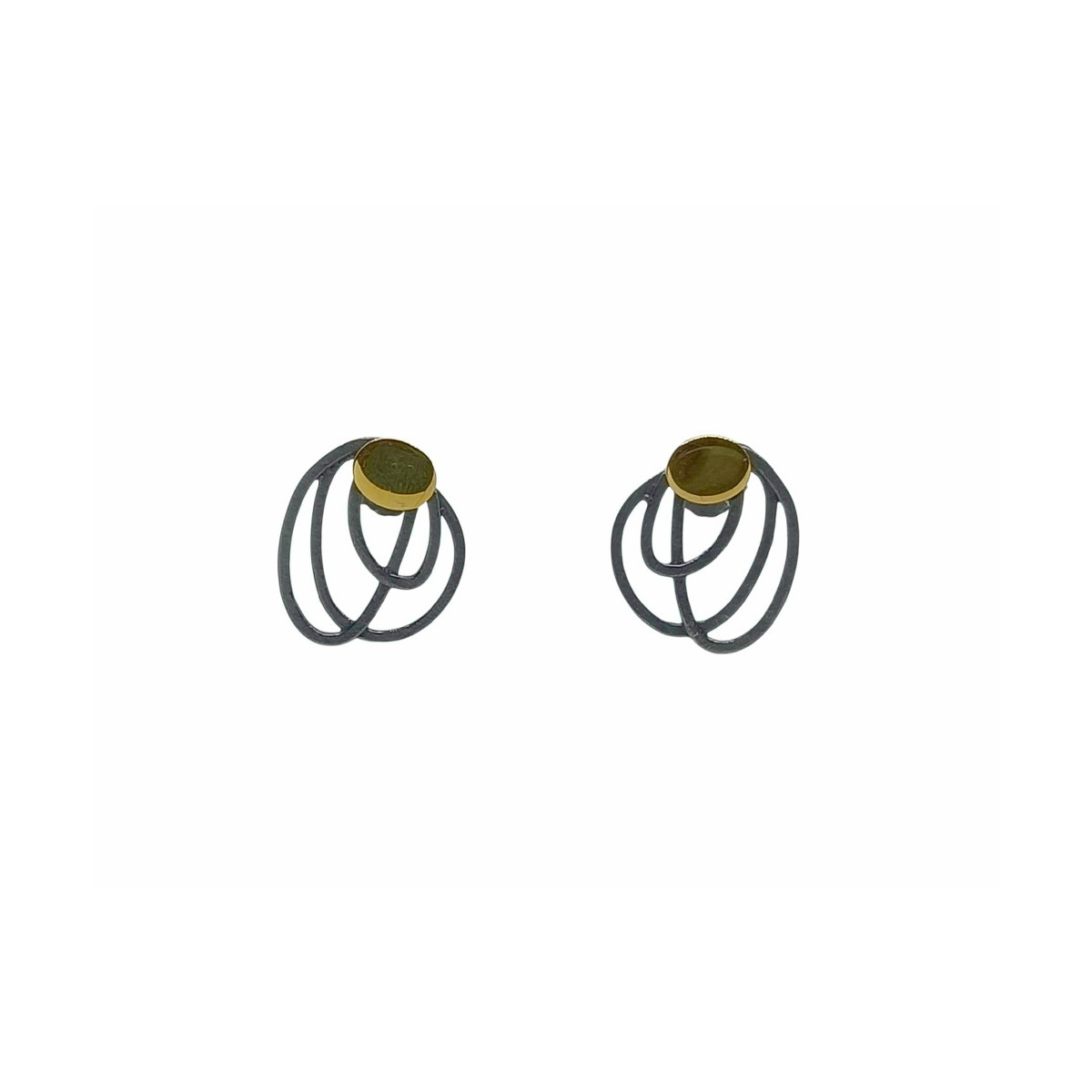 Pendientes de plata chapada