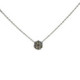 Gargantilla de oro blanco en forma de Rosetón y diamantes