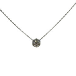 Gargantilla de oro blanco en forma de Rosetón y diamantes