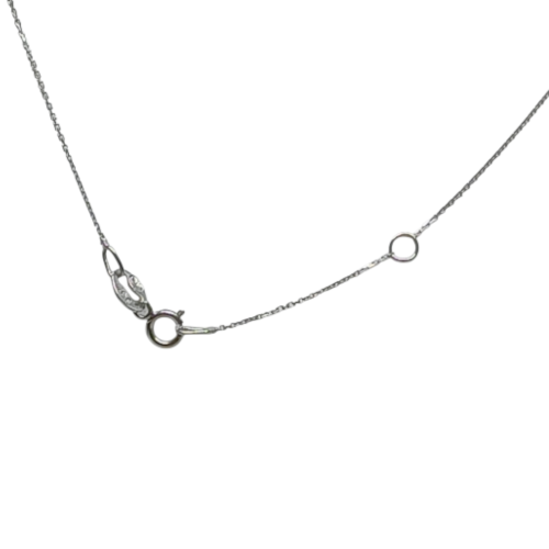 Gargantilla de oro blanco con diamantes