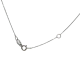 Gargantilla de oro blanco con diamante