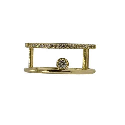 ANILLO DE ORO AMARILLO CON diamantes