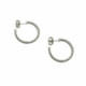 Pendientes de plata estilo aros