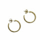Pendientes de plata estilo aros con baño dorado Pendientes de plata estilo aros con baño dorado