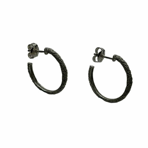 Pendientes de plata estilo aros