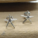 Pendientes de plata con forma de estrella de mar Pendientes de plata con forma de estrella de mar