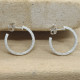 Pendientes de plata estilo aros