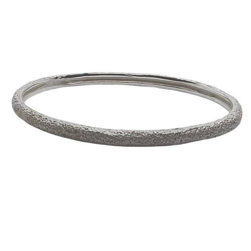 Brazalete rígido de plata