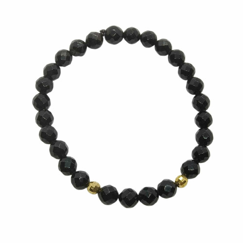 Pulsera de Ónix y oro amarillo