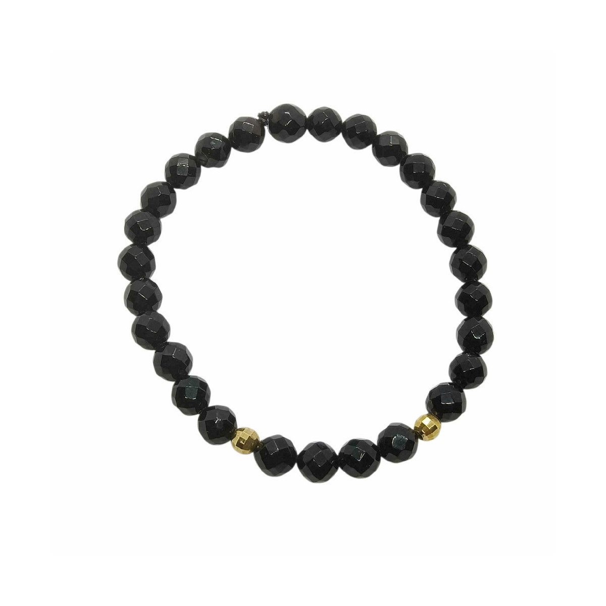 Pulsera de Ónix y oro amarillo