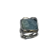 Anillo de plata y oro con aguamarina