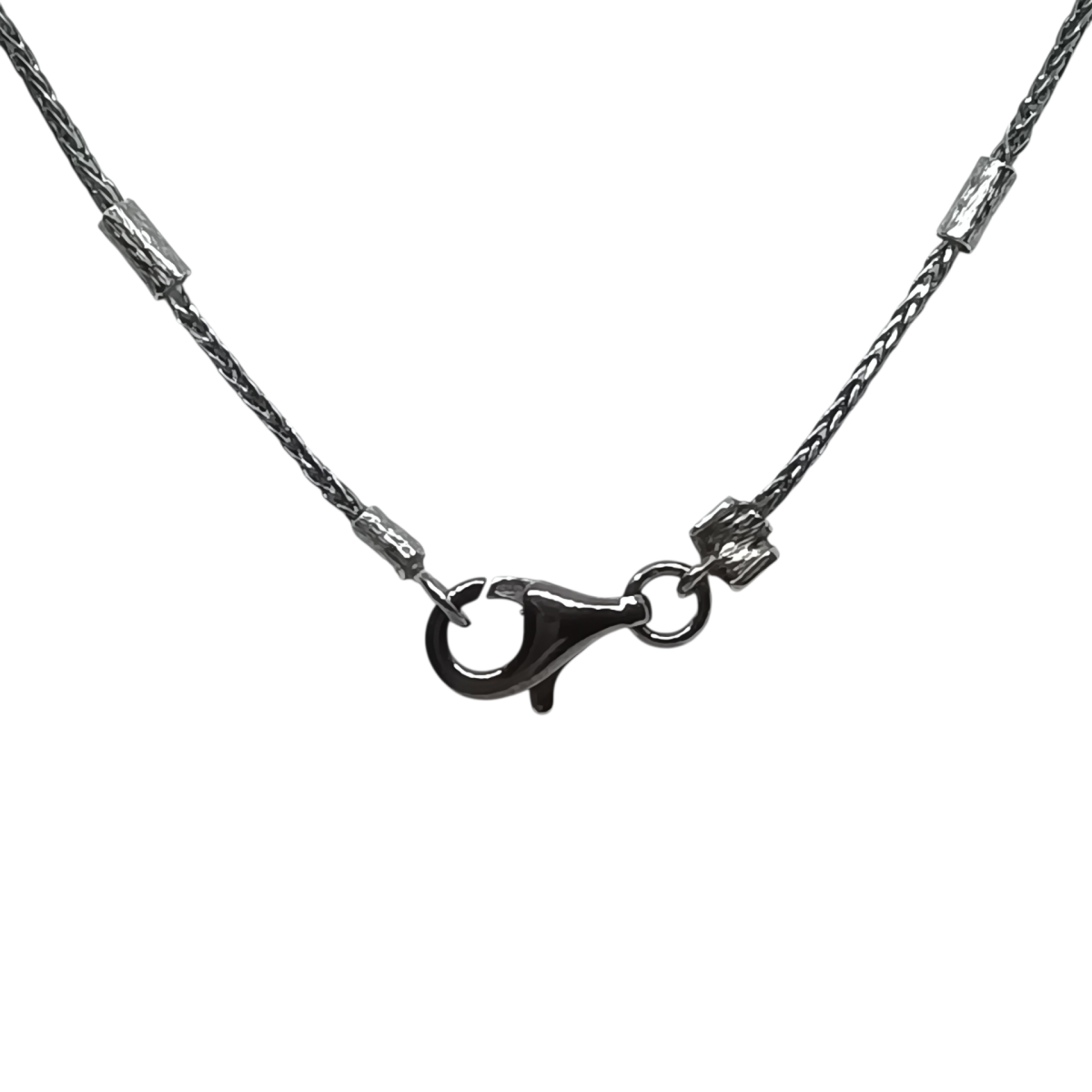 Gargantilla de plata y oro con turmalinas