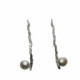 Pendientes de plata y perla