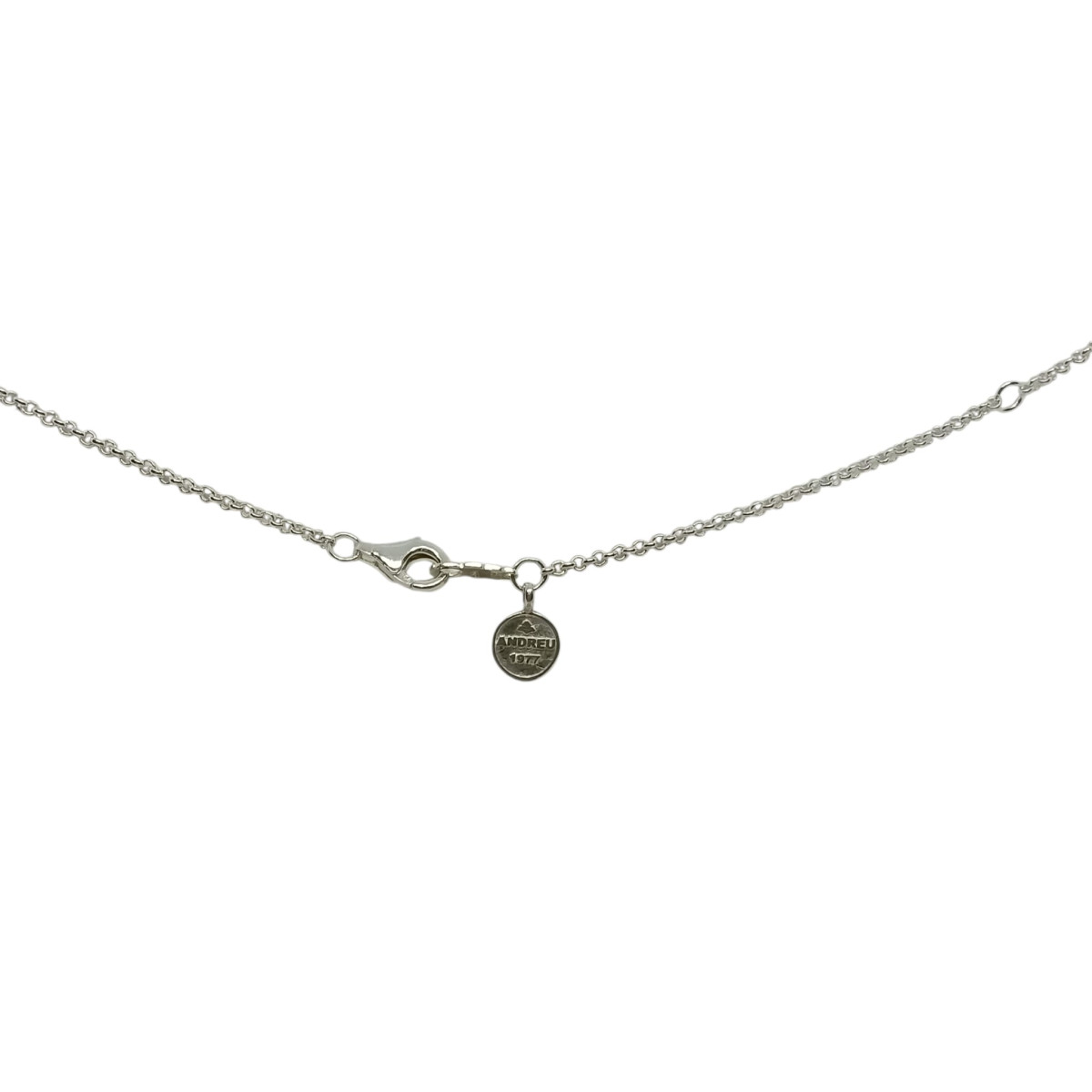 Gargantilla de plata con esmeralda