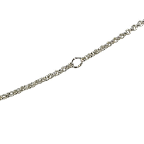 Gargantilla de plata con esmeralda