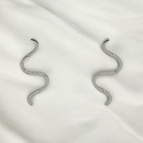 Pendientes de oro blanco con diamantes