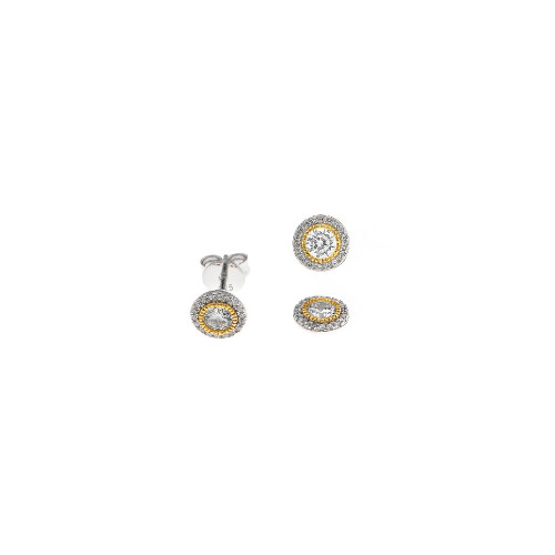Pendientes de plata con circonitas