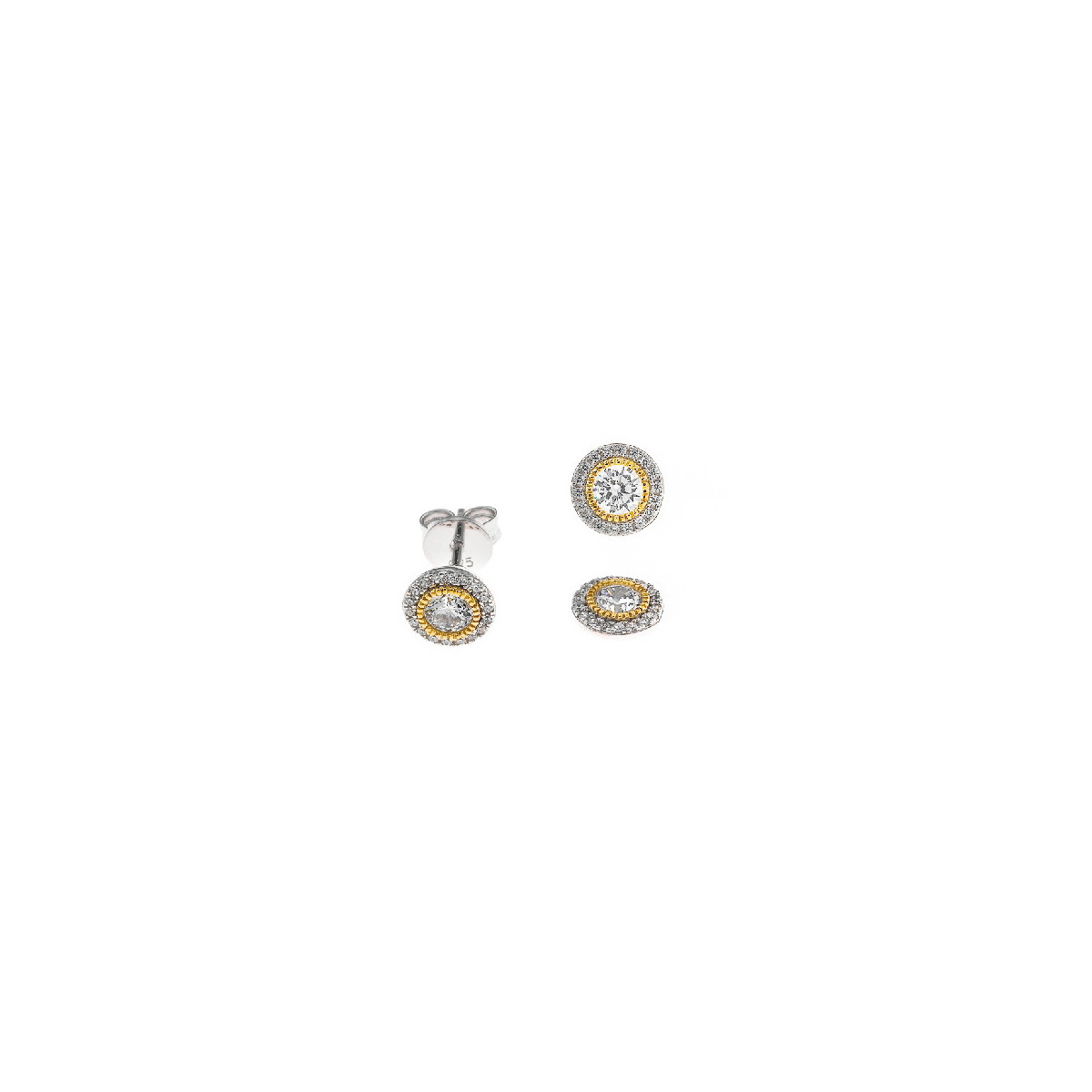 Pendientes de plata con circonitas