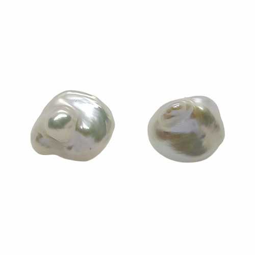 Pendientes de perla natural barrocas con plata