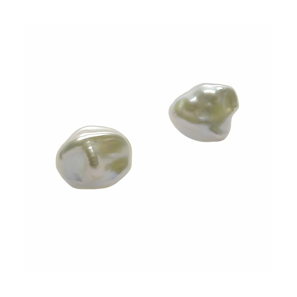 Pendientes de perla natural barrocas con plata