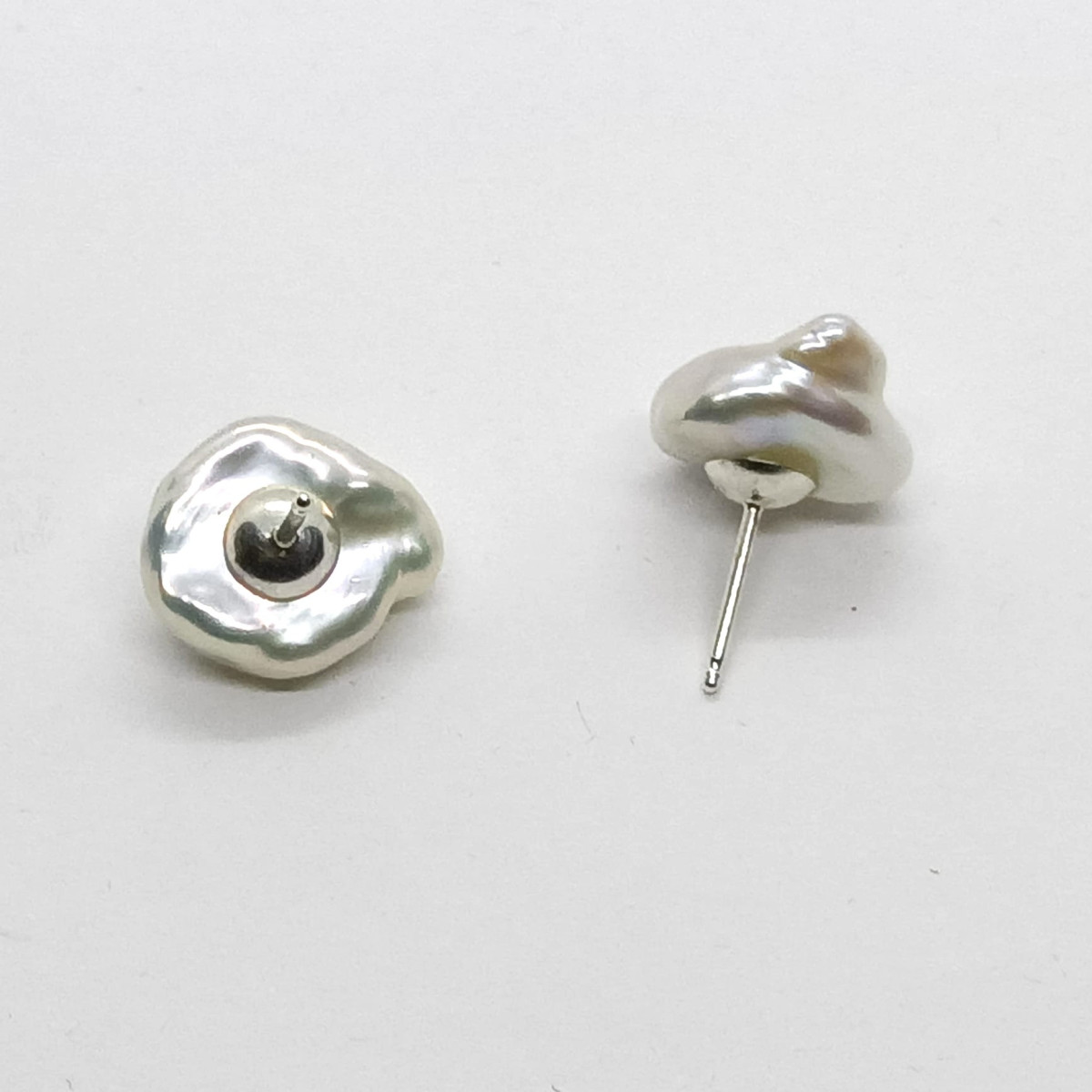 Pendientes de perla natural barrocas con plata