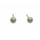 Pendientes de oro con perla natural