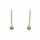Pendientes de oro amarillo con perla
