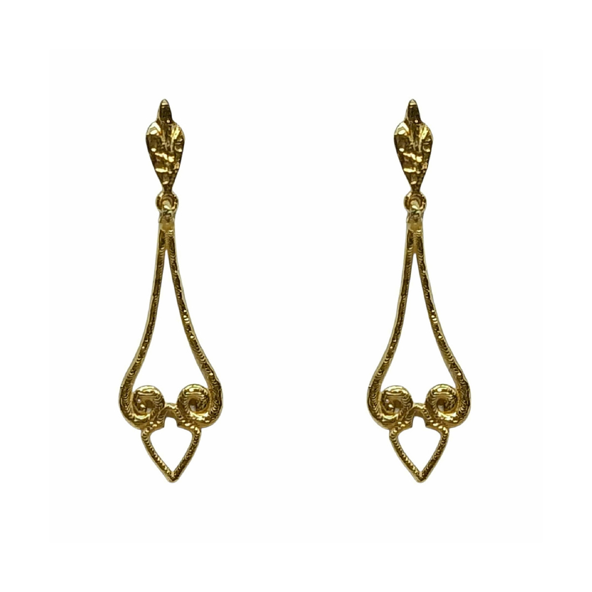 Pendientes de oro amarillo