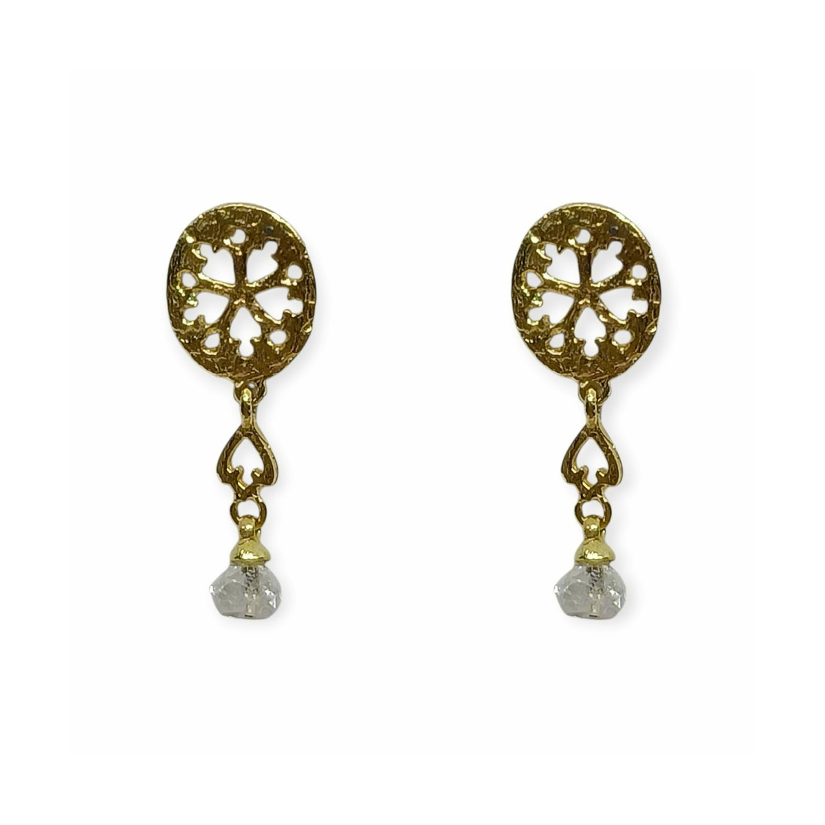 Pendientes de oro amarillo