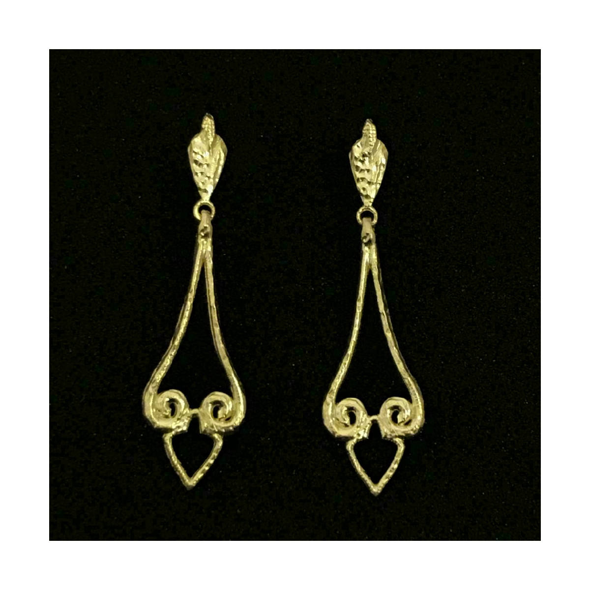 Pendientes de oro amarillo