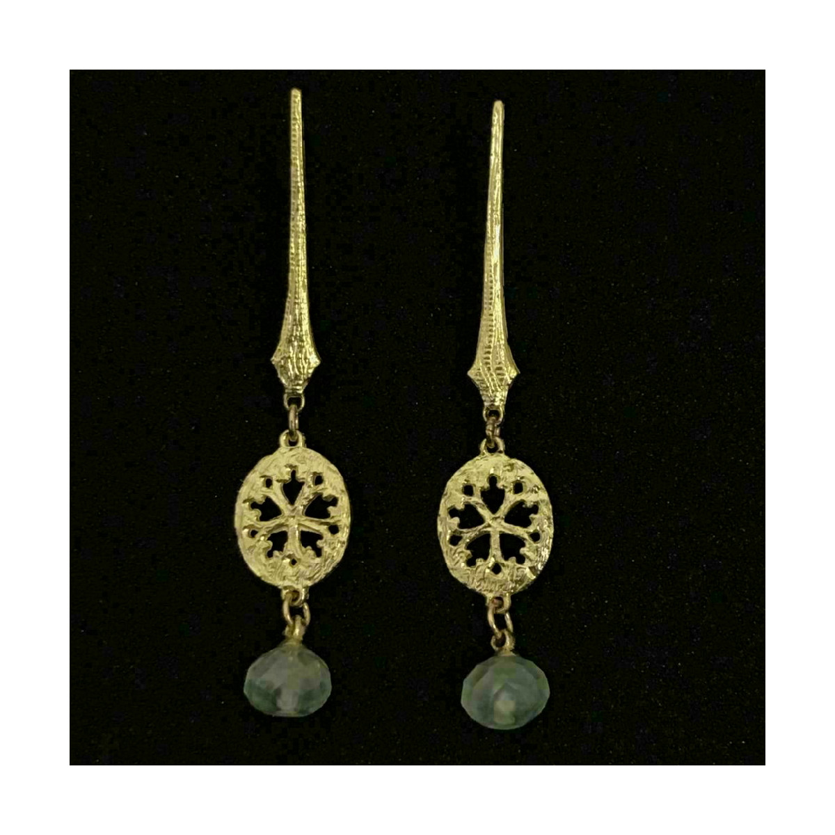 Pendientes de oro amarillo