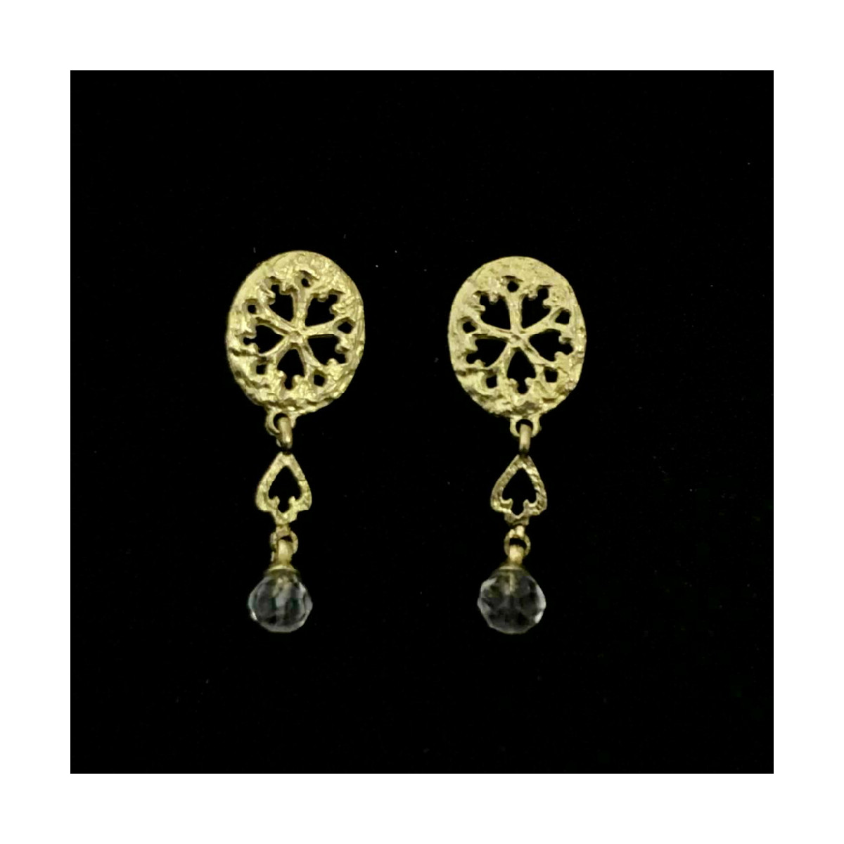 Pendientes de oro amarillo