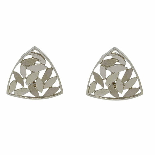 Pendientes de oro blanco