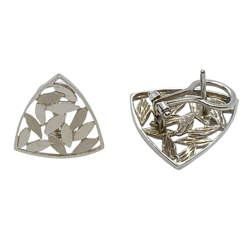 Pendientes de oro blanco