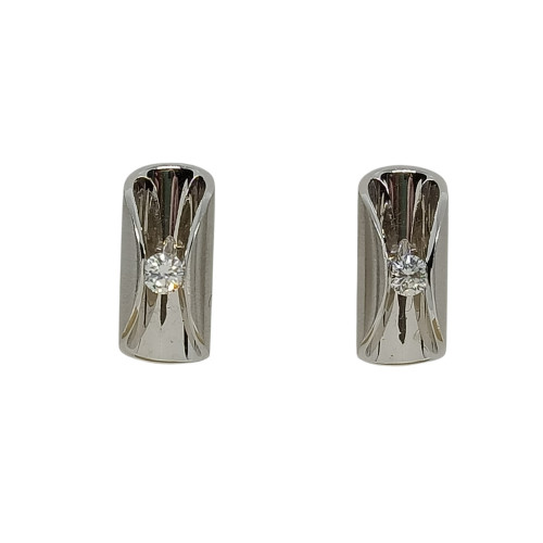 Pendientes de oro blanco y diamantes