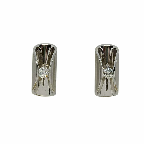 Pendientes de oro blanco y diamantes