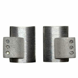 Pendientes de oro blanco y diamantes