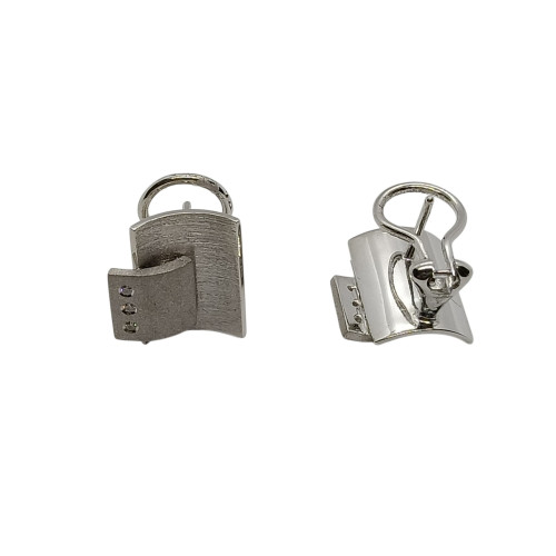 Pendientes de oro blanco y diamantes