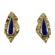 Pendientes DE ORO AMARILLO con lapislázuli