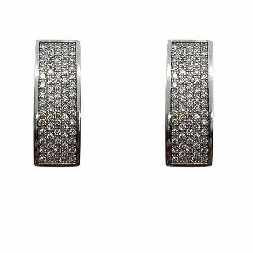 Pendientes de oro blanco y diamantes