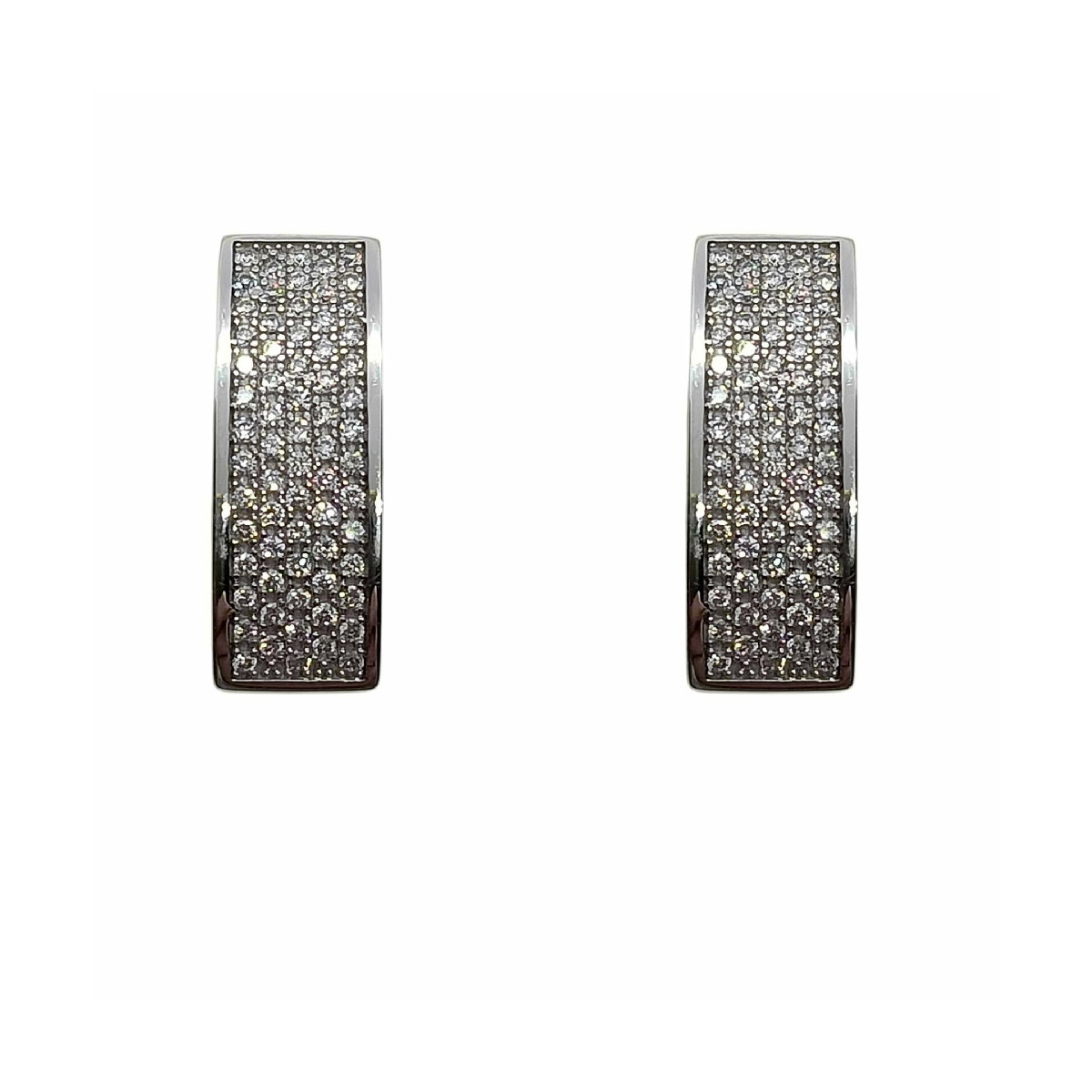 Pendientes de oro blanco y diamantes