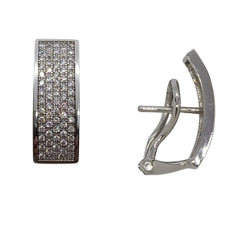 Pendientes de oro blanco y diamantes